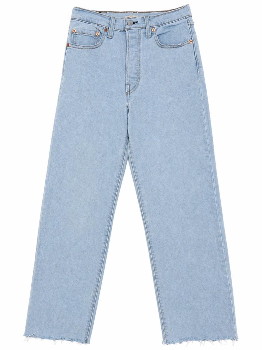 Levi’s Premium Ribcage Straight Ankle Jeans 27 Fall Storm Blue High Rise Crop